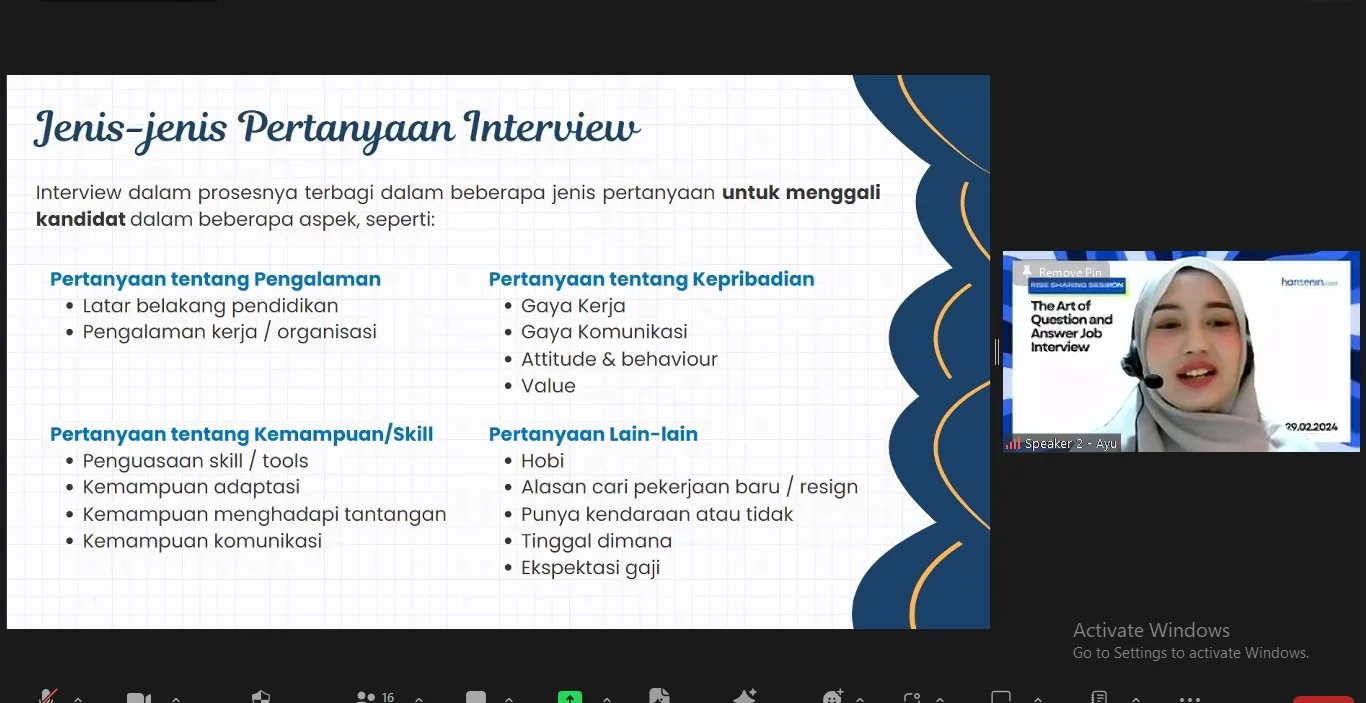 Sharing Session Online 2