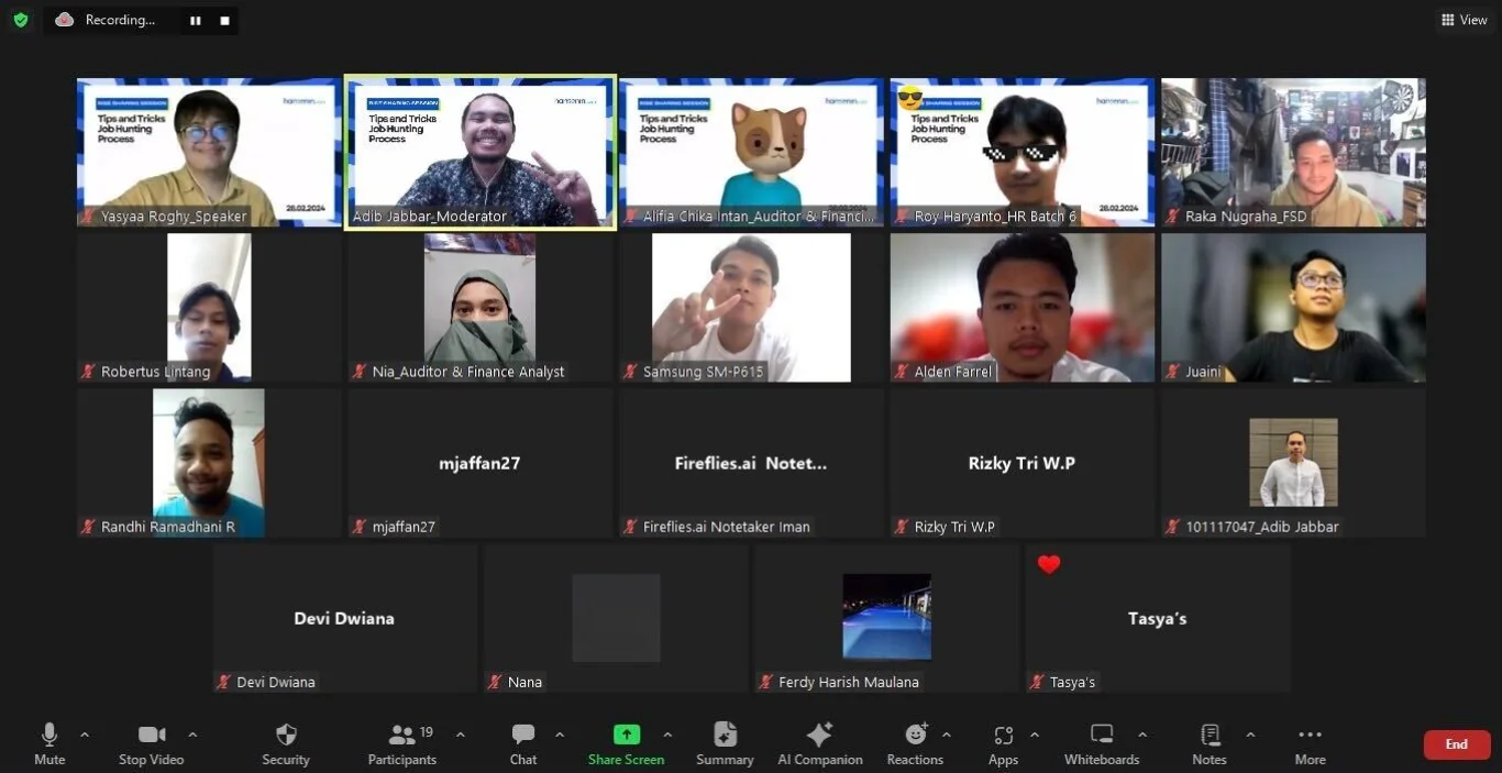 Sharing Session Online 1